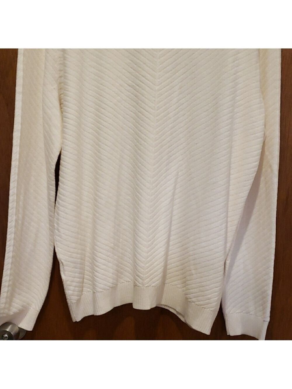 INC International Concepts Woman's Ivory Turtleneck Sweater - Picture 7 of 9